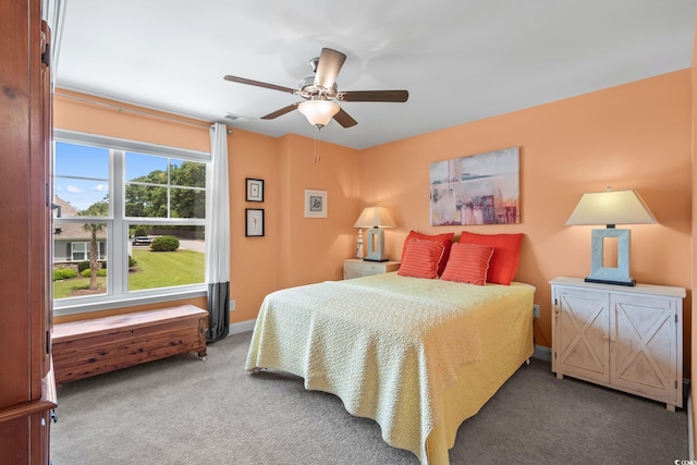 1007 Oak Marsh Ln, North Myrtle Beach, SC 29582 - carpeted bedroom with ceiling fan