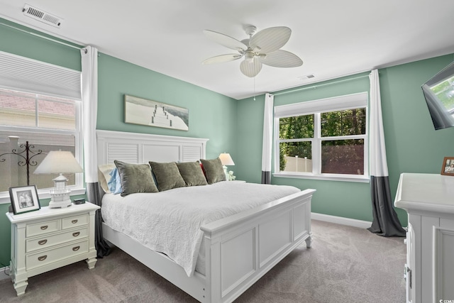1007 Oak Marsh Ln, North Myrtle Beach, SC 29582 - bedroom with carpet and a ceiling fan