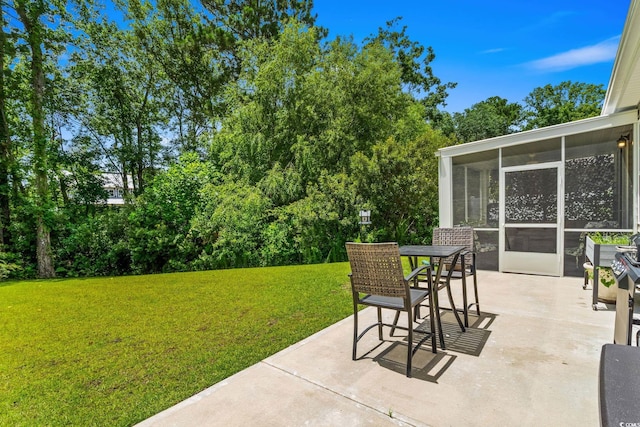 1007 Oak Marsh Ln, North Myrtle Beach, SC 29582 - view of patio / terrace with a sunroom