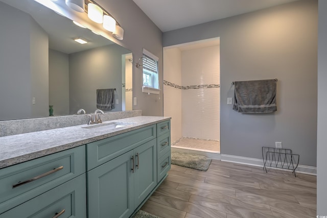 520 Oak Pond Ct, Conway, SC 29526 - bathroom with vanity and a shower stall