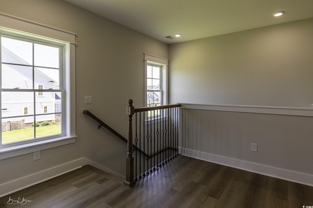 287 W Palms Dr, Myrtle Beach, SC 29579 - stairway featuring wood finished floors and recessed lighting