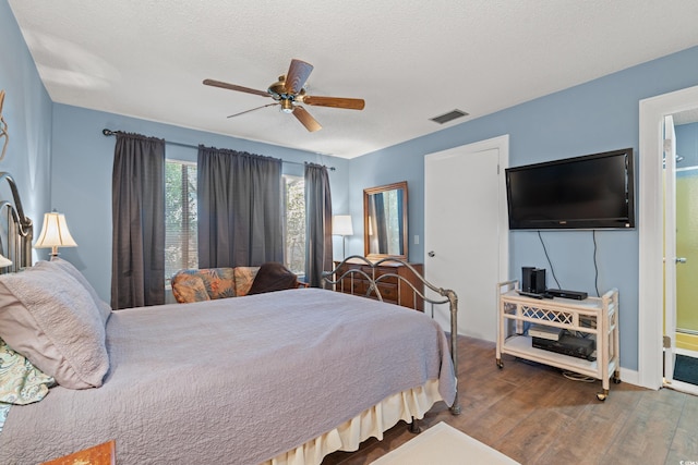 800 9th Ave S Unit N-1, North Myrtle Beach, SC 29582 - bedroom with wood finished floors and a ceiling fan