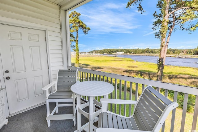 4400 Turtle Ln Unit 2-D, Little River, SC 29566 - balcony featuring a water view