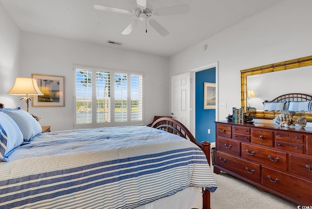 4400 Turtle Ln Unit 2-D, Little River, SC 29566 - bedroom featuring light colored carpet and ceiling fan