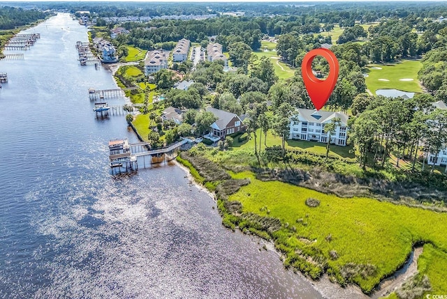 4400 Turtle Ln Unit 2-D, Little River, SC 29566 - drone / aerial view of a large body of water