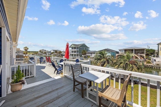 302 46th Ave N, North Myrtle Beach, SC 29582 - deck featuring a water view