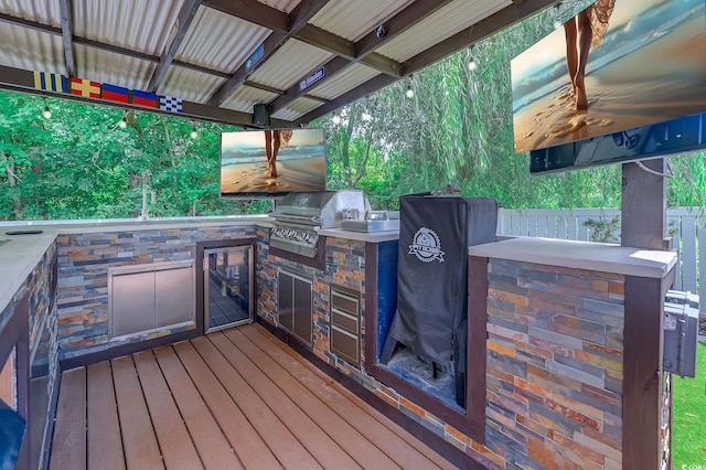 2479 Burning Tree Ln, Little River, SC 29566 - deck with area for grilling