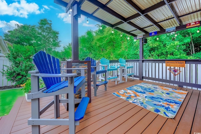 2479 Burning Tree Ln, Little River, SC 29566 - view of wooden deck