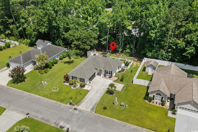 1644 Langley Dr, Longs, SC 29568 - aerial view of property and surrounding area