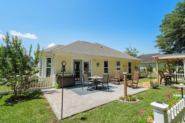 1644 Langley Dr, Longs, SC 29568 - rear view of house featuring a patio area and a shingled roof
