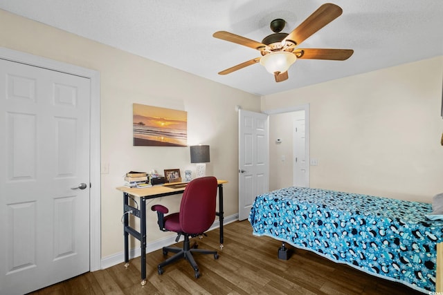 1644 Langley Dr, Longs, SC 29568 - bedroom with wood finished floors and a ceiling fan