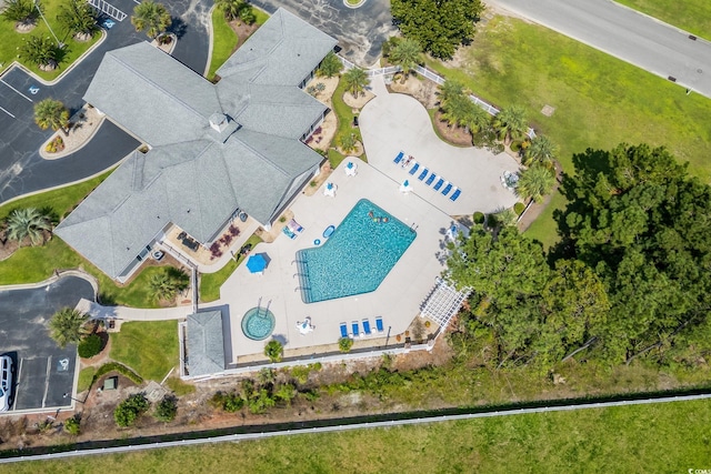 1644 Langley Dr, Longs, SC 29568 - bird's eye view of a pool
