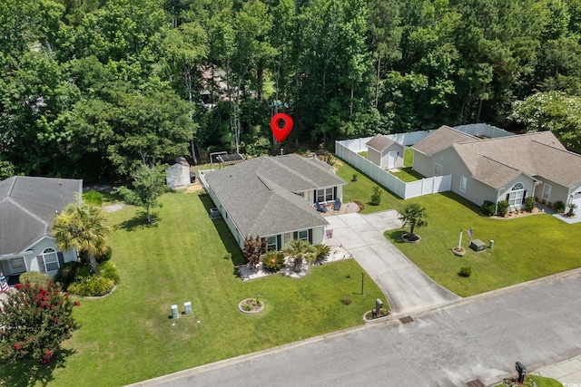 1644 Langley Dr, Longs, SC 29568 - aerial view of property and surrounding area