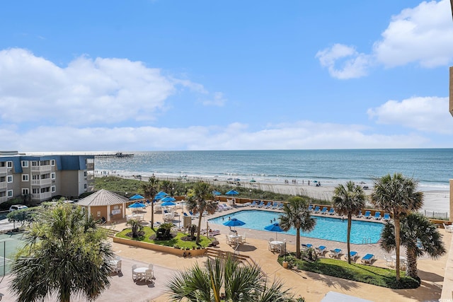 9650 Shore Dr Unit 209, Myrtle Beach, SC 29572 - water view featuring nearby beach