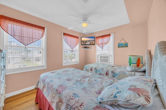 329 54th Ave N, North Myrtle Beach, SC 29582 - bedroom featuring light wood-style flooring and ceiling fan