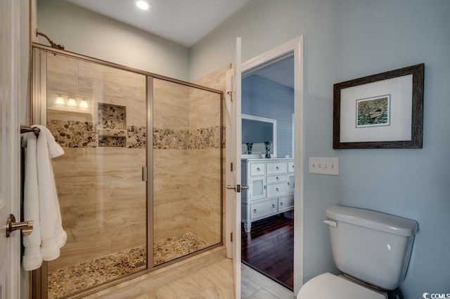 1733 24th Ave N, North Myrtle Beach, SC 29582 - full bathroom featuring a stall shower and recessed lighting
