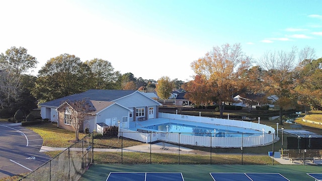 1307 Carolina Wren Ln, Murrells Inlet, SC 29576 - view of pool with a tennis court