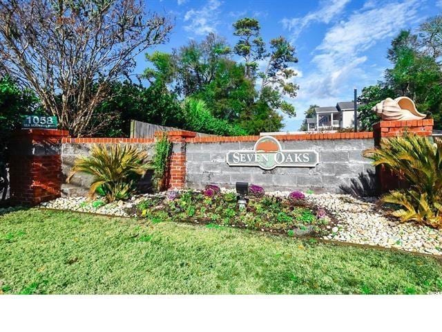 1058 Sea Mountain Hwy Unit 10-101, North Myrtle Beach, SC 29582 - community sign with a yard