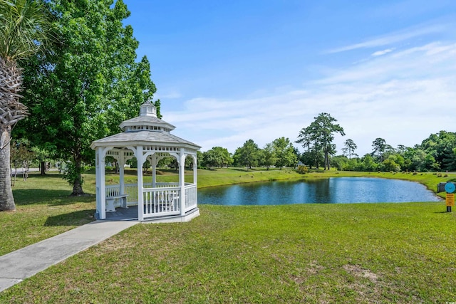 LOT142 Millbank Rd, Georgetown, SC 29440 - view of home's community with a water view, a gazebo, and a yard