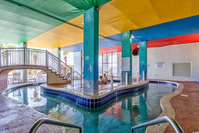 6804 N Ocean Blvd Unit 515, Myrtle Beach, SC 29572 - indoor community pool featuring stairs