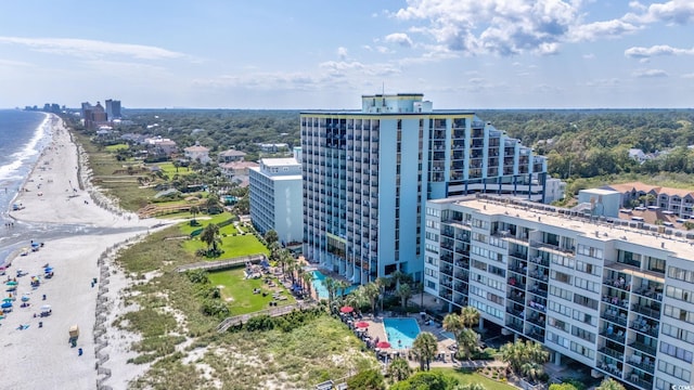 6804 N Ocean Blvd Unit 515, Myrtle Beach, SC 29572 - view of urban area with waterfront with a beach