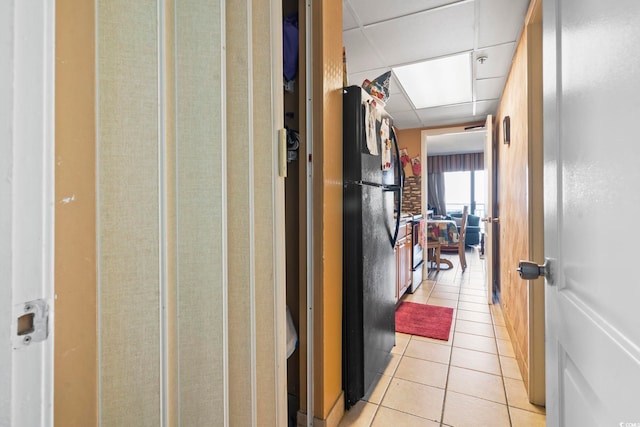 6804 N Ocean Blvd Unit 515, Myrtle Beach, SC 29572 - corridor with light tile patterned floors and a paneled ceiling