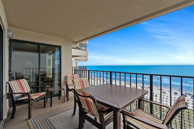 517 S Ocean Blvd Unit 705, North Myrtle Beach, SC 29582 - balcony with view of water and beach