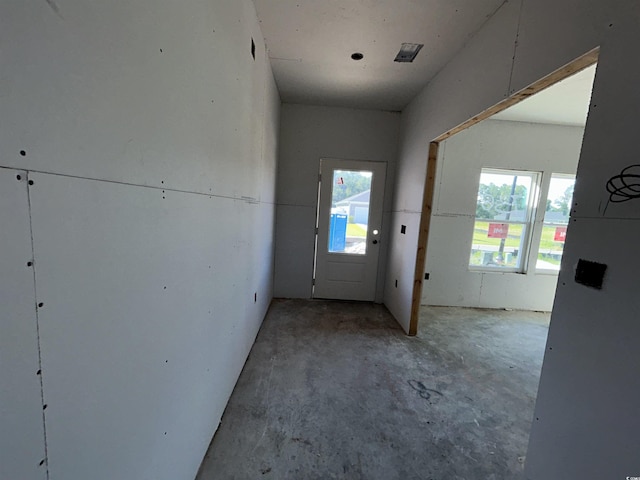204 Valerio St, Myrtle Beach, SC 29579 - entryway with unfinished concrete floors