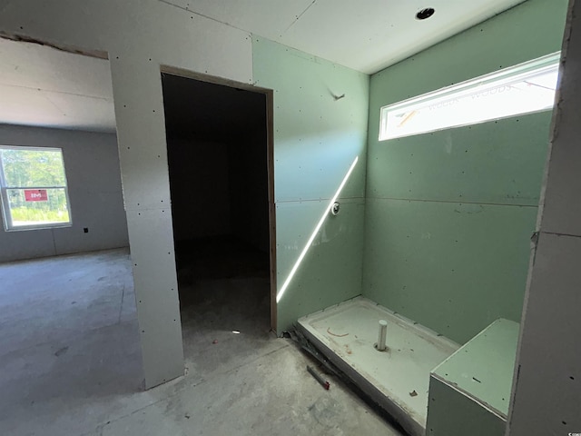 204 Valerio St, Myrtle Beach, SC 29579 - bathroom with plenty of natural light and unfinished concrete floors