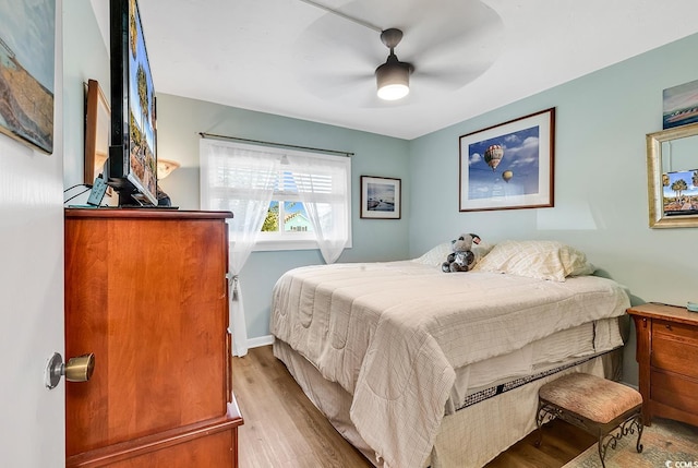 1301 Pridgen Rd Unit 903, Myrtle Beach, SC 29577 - bedroom featuring wood finished floors and a ceiling fan