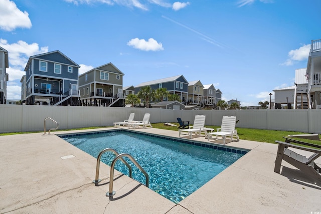 221 N Waccamaw Dr, Murrells Inlet, SC 29576 - view of pool featuring a patio area, a residential view, and a fenced backyard