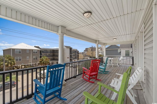 221 N Waccamaw Dr, Murrells Inlet, SC 29576 - deck featuring a residential view