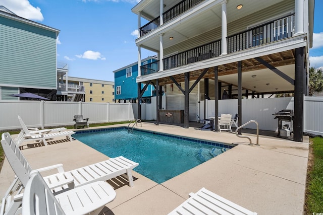 221 N Waccamaw Dr, Murrells Inlet, SC 29576 - view of swimming pool featuring a patio