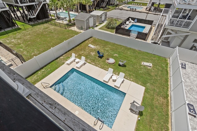 221 N Waccamaw Dr, Murrells Inlet, SC 29576 - aerial view of a pool