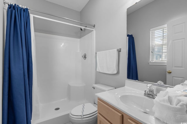 221 N Waccamaw Dr, Murrells Inlet, SC 29576 - bathroom featuring vanity and a shower with shower curtain