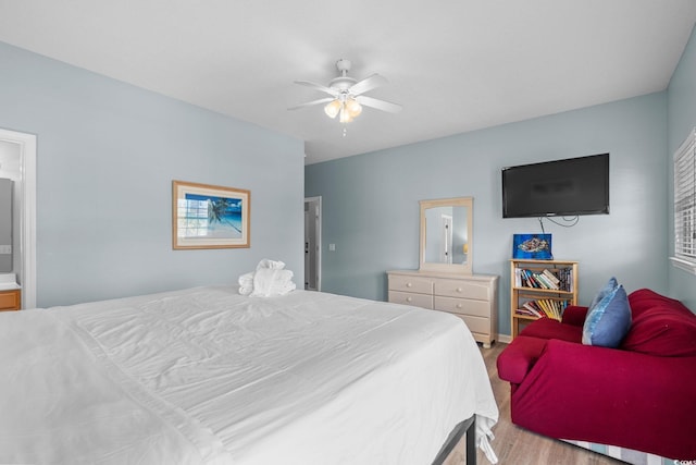 221 N Waccamaw Dr, Murrells Inlet, SC 29576 - bedroom featuring wood finished floors and a ceiling fan
