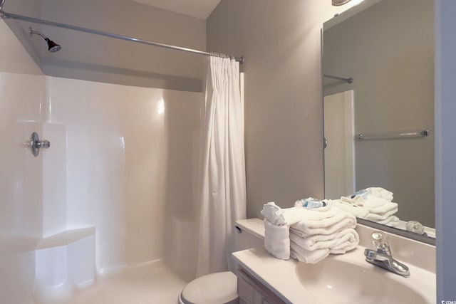 221 N Waccamaw Dr, Murrells Inlet, SC 29576 - bathroom featuring curtained shower and vanity