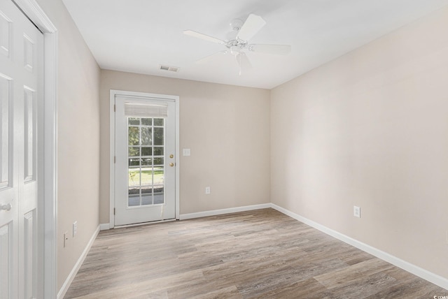 4645 Fringetree Dr Unit 10B, Murrells Inlet, SC 29576 - unfurnished room with light wood finished floors and a ceiling fan