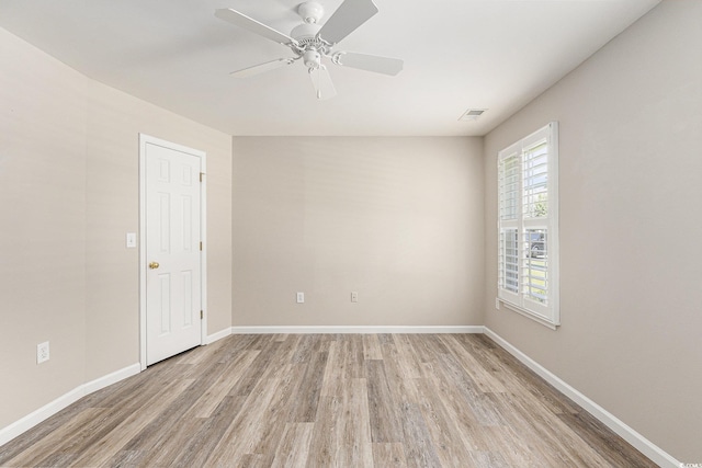 4645 Fringetree Dr Unit 10B, Murrells Inlet, SC 29576 - spare room featuring light wood-type flooring and ceiling fan