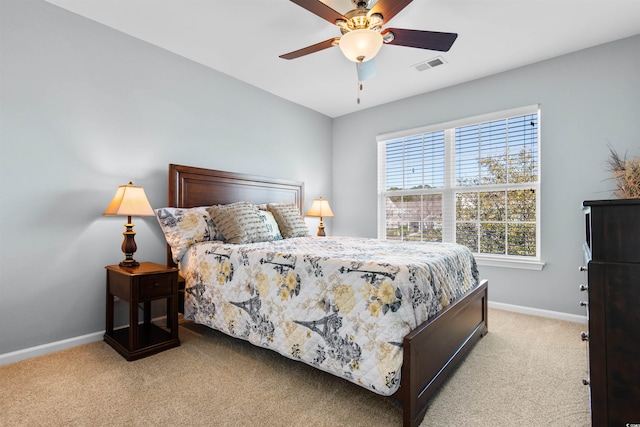 864 Barn Owl Ct Unit 864, Myrtle Beach, SC 29579 - bedroom featuring light carpet and ceiling fan