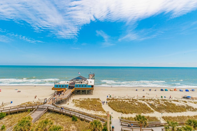 1304 N Ocean Blvd Unit 207, Myrtle Beach, SC 29577 - water view featuring local beach