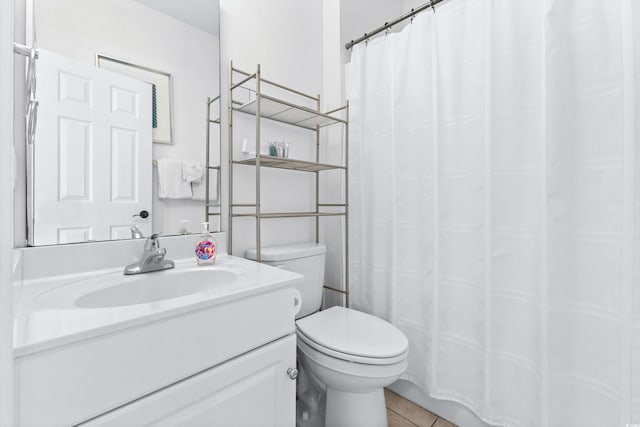204 24th Ave N, North Myrtle Beach, SC 29582 - full bathroom with vanity, tile patterned flooring, and curtained shower