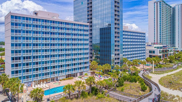 1304 N Ocean Blvd Unit S-204, Myrtle Beach, SC 29577 - view of building exterior with a view of city