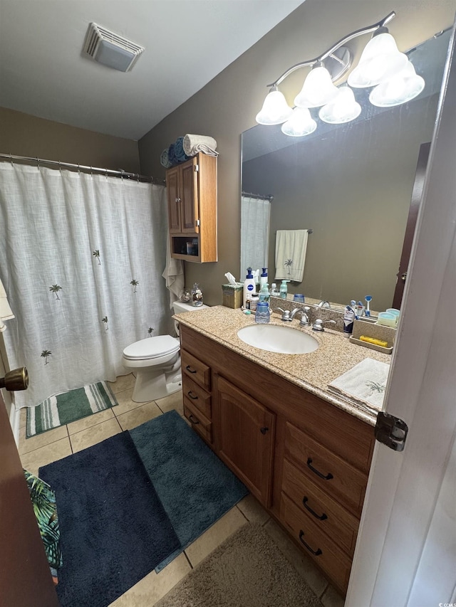 1851 Colony Dr Unit 5M, Surfside Beach, SC 29575 - full bathroom featuring vanity, tile patterned floors, and a chandelier