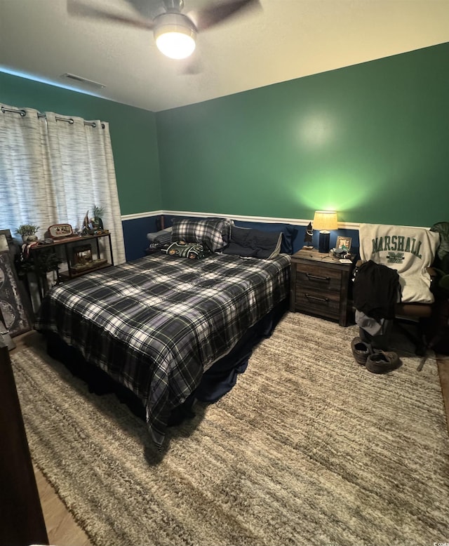 1851 Colony Dr Unit 5M, Surfside Beach, SC 29575 - carpeted bedroom featuring a ceiling fan