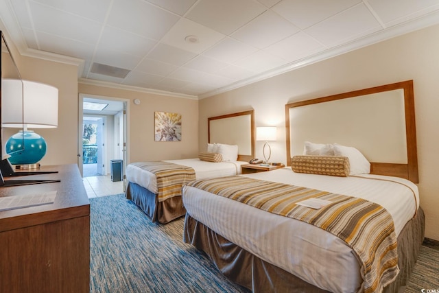 1105 S Ocean Blvd Unit 128, Myrtle Beach, SC 29577 - bedroom with ornamental molding