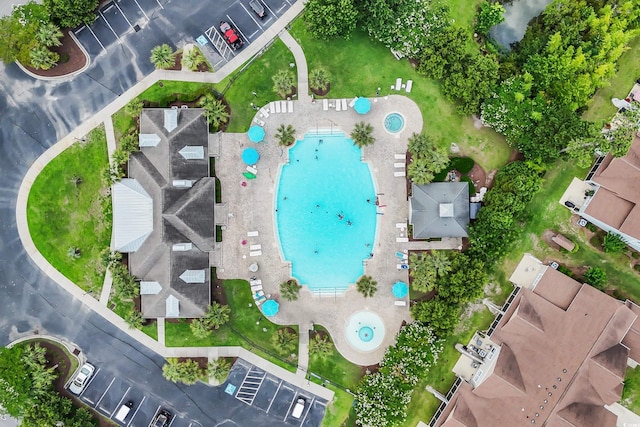1276 Brighton Hill Ave, Myrtle Beach, SC 29588 - bird's eye view of a pool area