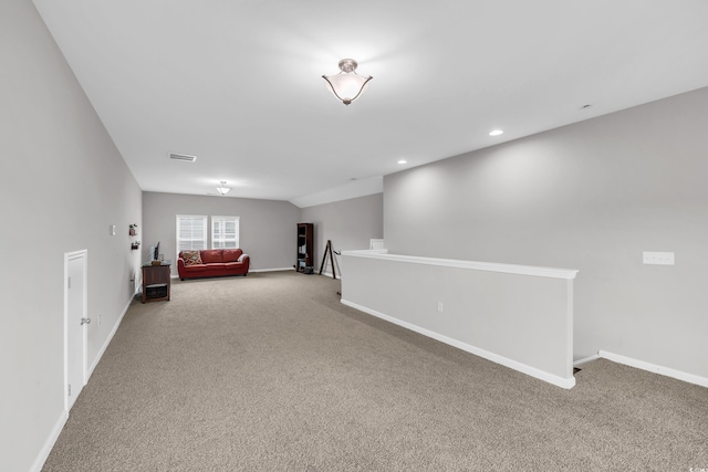 1276 Brighton Hill Ave, Myrtle Beach, SC 29588 - unfurnished room with an upstairs landing, carpet, and recessed lighting