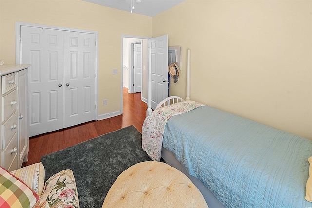 2761 Kruzel St Unit H, Myrtle Beach, SC 29577 - bedroom featuring wood finished floors and a closet