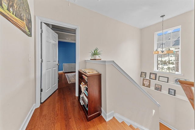 2761 Kruzel St Unit H, Myrtle Beach, SC 29577 - hall with an upstairs landing and wood finished floors